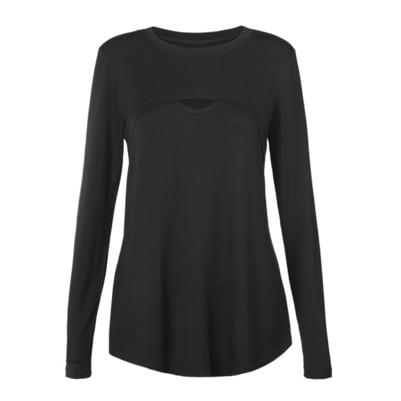 CAbi Tops - cabi Peekaboo Tee in Black Size Medium EUC